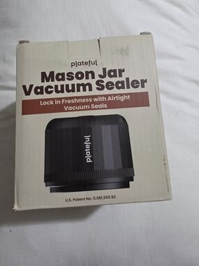 Plateful VacuFresh Mason Jar Vacuum Sealer